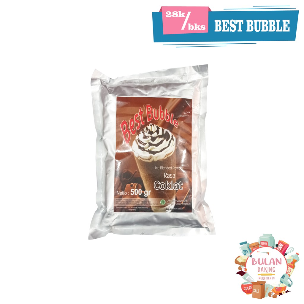 

Bubuk Minuman Best Bubble Cokelat Original (500g)