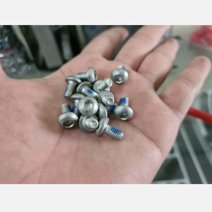 Baut Rotor Sepeda piringan discbrake cakram Bolt silver