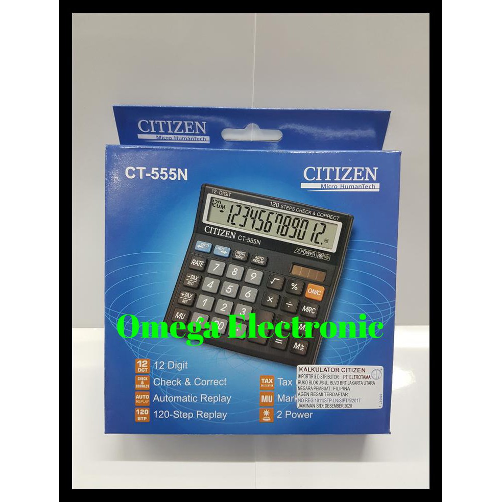 

Diskon Original Citizen Ct-555N - Kalkulator Meja Office Check Correct Ct 555 Keren