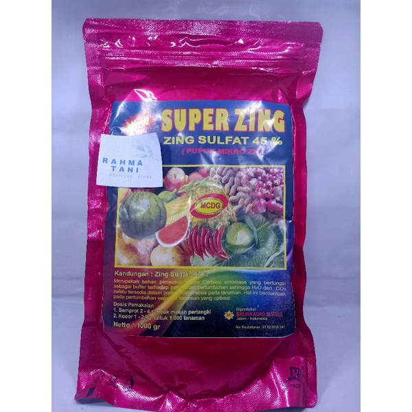 SUPER ZING SULFAT 45% Pupuk mikro