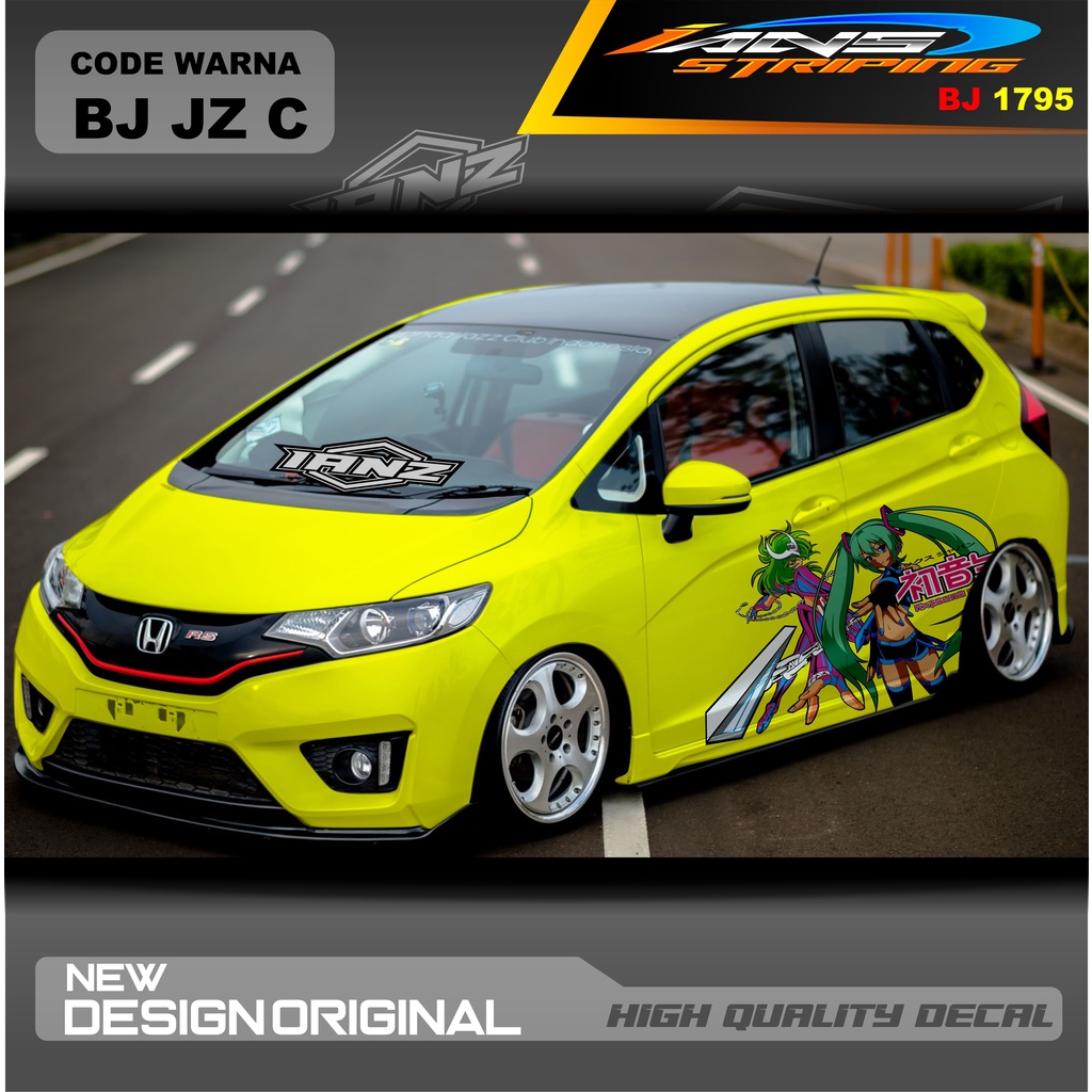 DECAL STIKER MOBIL HONDA JAZZ MOBIL AGYA AYLA AVANZA DLL / STIKER VARIASI MOBIL / DECAL STIKER MOBIL