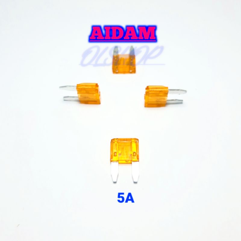 4 PCS SEKRING 5A KECIL FUSE TANCAP MOTOR HONDA VARIO YAMAHA NMAX SUZUKI KAWASAKI