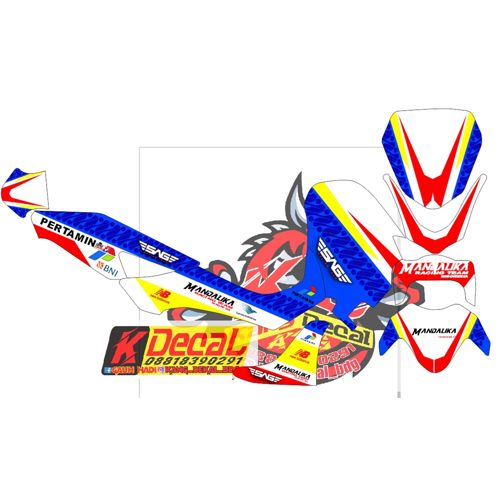 decal nmax 2020 new mandalika