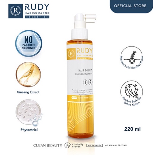 Rudy Hadisuwarno Hair Tonic Ginseng Plus Phytantriol Tonic Rambut