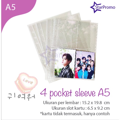 Sleeve Pocket A5 Photocard