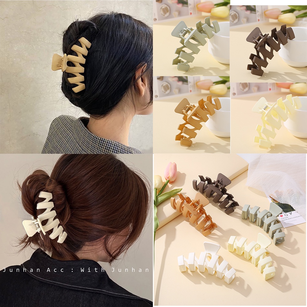Jepit Rambut Bentuk Persegi Segitiga Warna-Warni Untuk Wanita