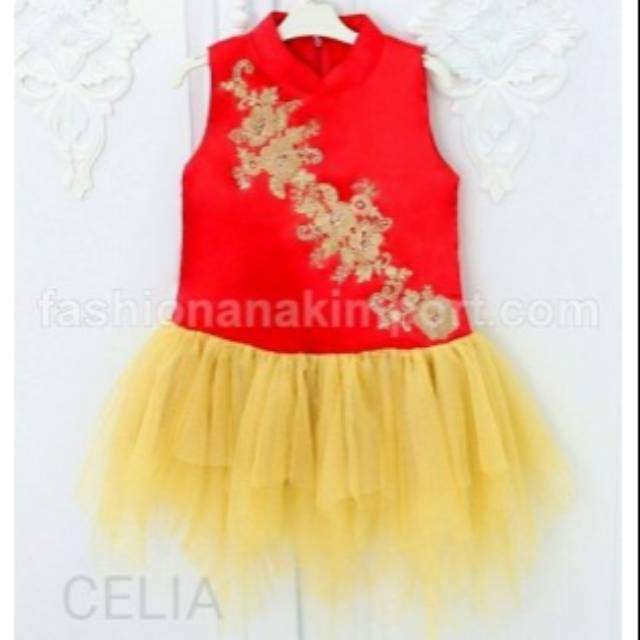Dress Anak Perempuan RED GOLD CHEONGSAM

PDR010