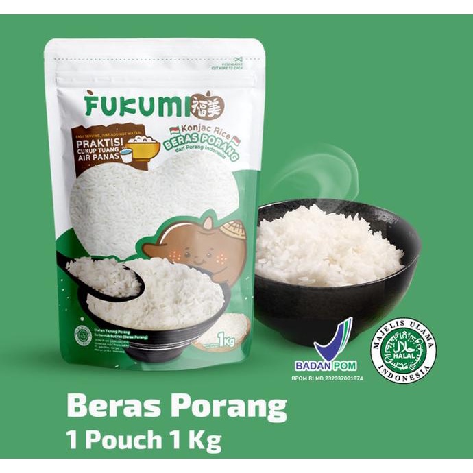 

Beras Fukumi Porang Pouch - Shirataki Rice - Beras Diet 1kg
