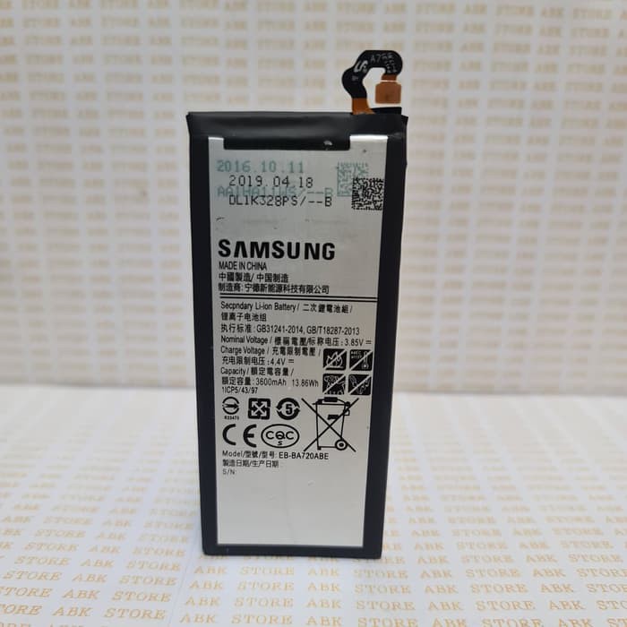 Battery Batre Baterai Samsung A7 2017 A720 EB-BA720ABE