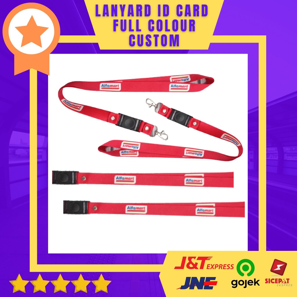 Pancawarna -  Cetak Lanyard ALFAMART | custom logo | print lanyard - gantungan hp - holder - yoyo lo