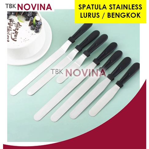 SPATULA STAINLESS LURUS / BENGKOK