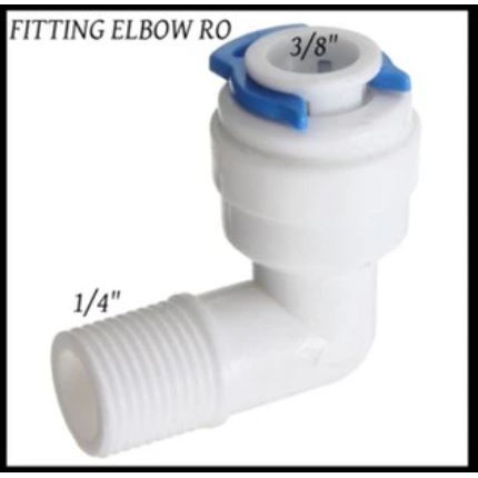 Giri Tirta - Fitting Elbow DRAT Luar 1/4 Inch X Selang 3/8 Inch Untuk Reverse Osmosis