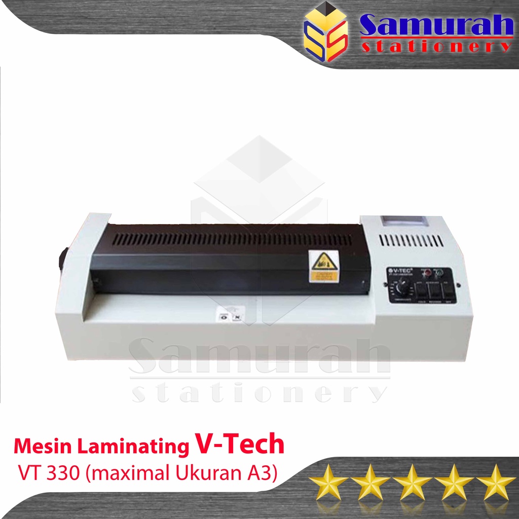 

Mesin Laminating V tech A3 330 dingin dan panas / Laminator V-Tech Ukuran A3 330 mm On & Off / Mesin Press Ijazah / KTP Merk Vtech lebar 33 cm