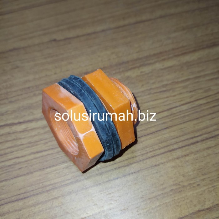 mur tandon toren orange 3/4&quot; drat tangki dalam 3/4 luar 1 inch 1&quot; pl