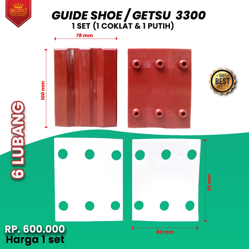 Elevator inside guide shoe inside sliding rail lift