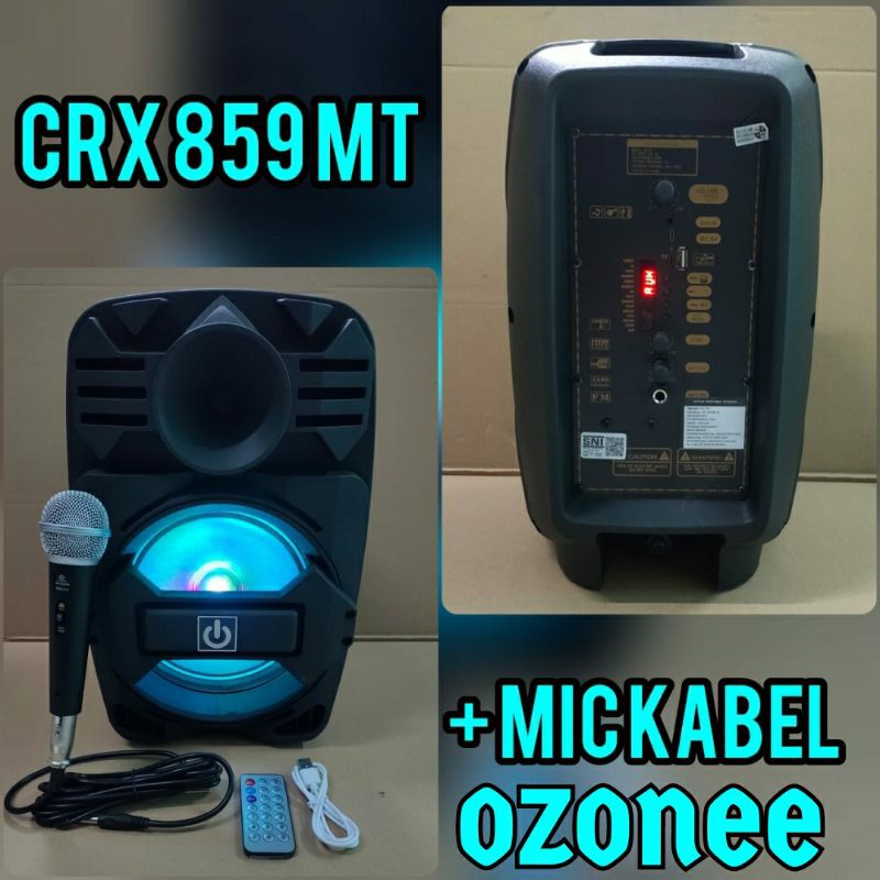 SPEAKER PORTABLE CRIMSON CRx 859 BLUETOOTH 8 INCH