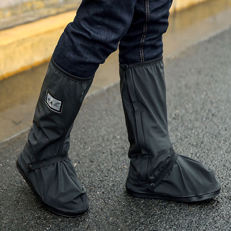 Rhodey Rain Cover Hujan Sepatu dengan Reflektor Cahaya Size S - Black