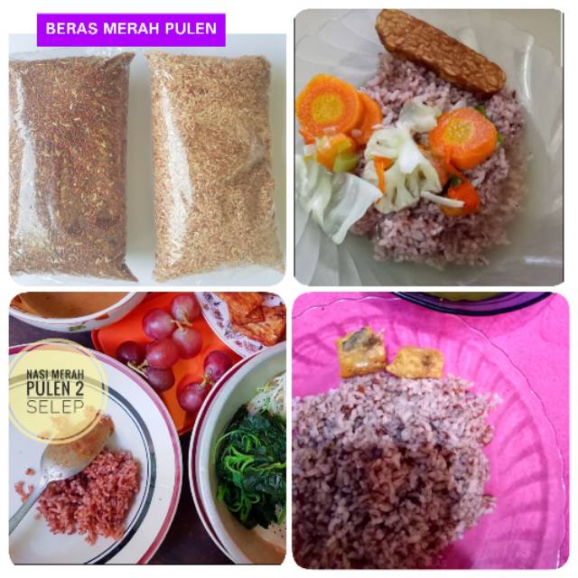 Beras Merah Beras Anik Mpasi Pulen Enak Bagus Untuk Diabetes Diet Jantung Kolestrol Red Rice 1kg Indonesia