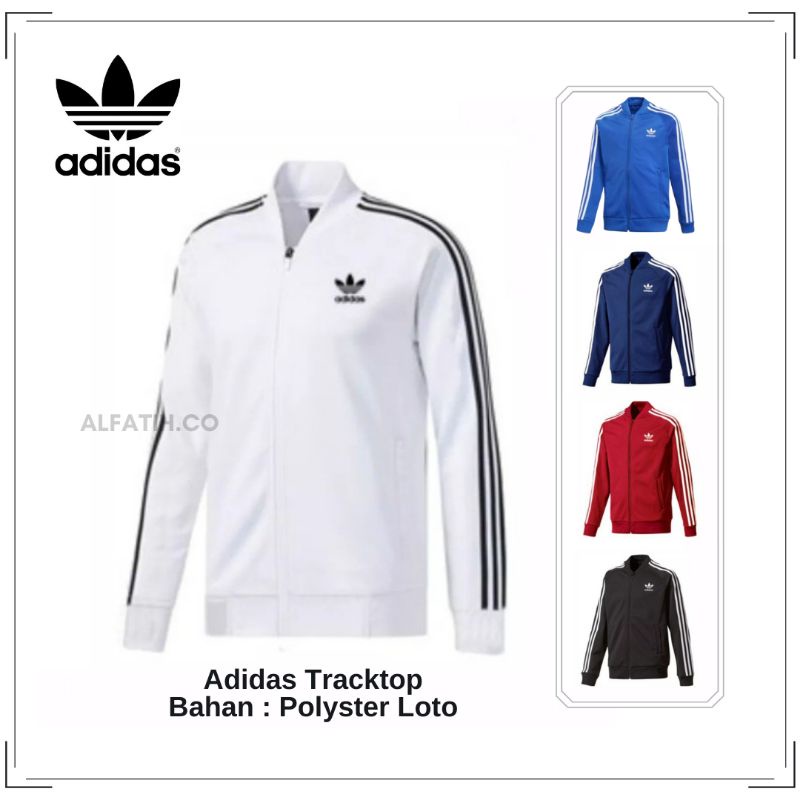 Jaket Tracktop Adidas Firebird Casual Polyster Putih [Model Terbaru]