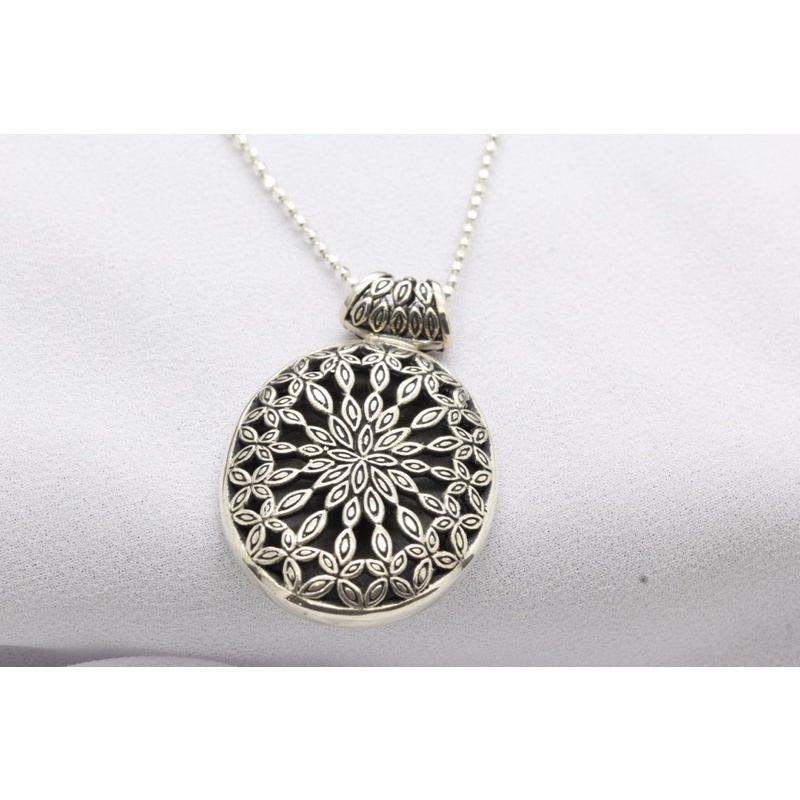 LIONTIN PERAK MANDALA PERAK BAKAR ASLI 925 BALI