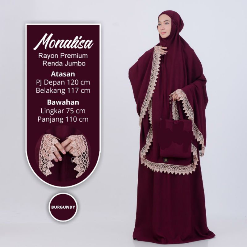 mav boutique mukena monalisa bestseller jumbo renda premium polosan