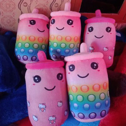 Boneka Boba galon motif print LED