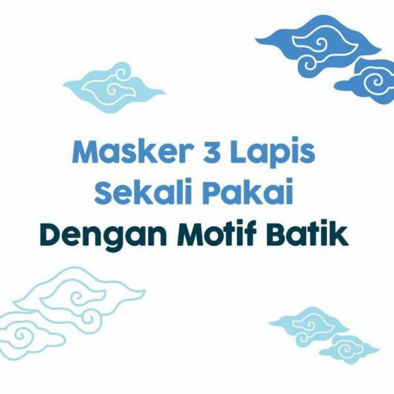 Masker MEDIS lbh aman Softies Surgical Batik Medis Batik MASKER SENSI LIMITED EDIITION