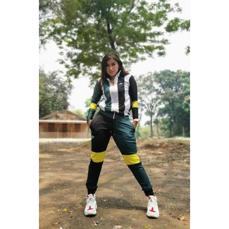 BAJU SENAM MURAH SXB SPORT ADIDAS IMPOSSIBLE COLOR BLOCK SPORT JACKET AND JOGGER