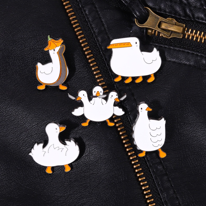 Bros Pin Enamel Bentuk Bebek Untuk Aksesoris Pakaian