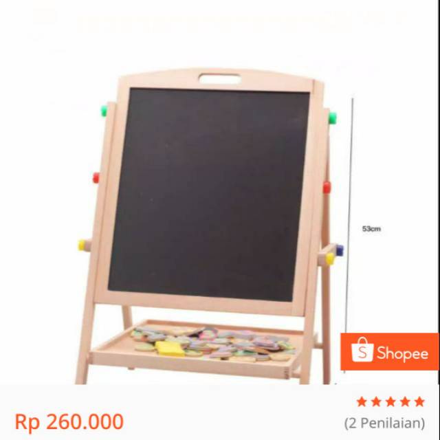 

2 in 1 white board and black board