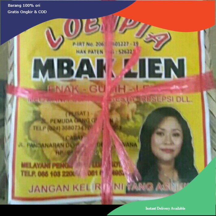 

Lumpia Mbak Lien isi 5 Pcs, Kemasan Vacum