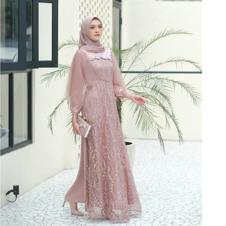 (MURAH BANGET) BAJU GAMIS BATIK COUPLE GAMIS BROKAT KONDANGAN DRESS BURKAT BORKAT TILE BATIK MUSLIM 