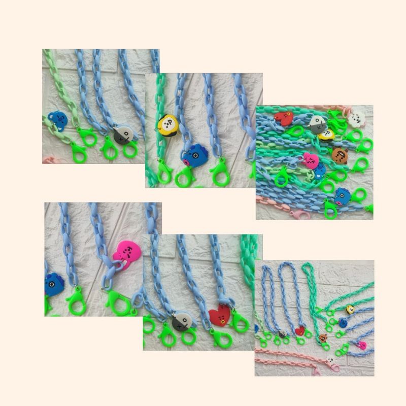 STRAP MASK KOREA BT21 BTS RANTAI BESAR/KALUNG MASKER KOREA