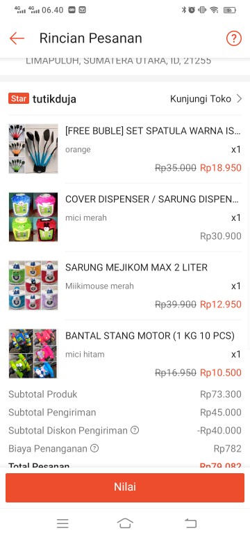 [free Buble] Set Spatula Warna Isi  6 Pcs / Set Bahan Nilon (1 Kg Muat 6 Set )