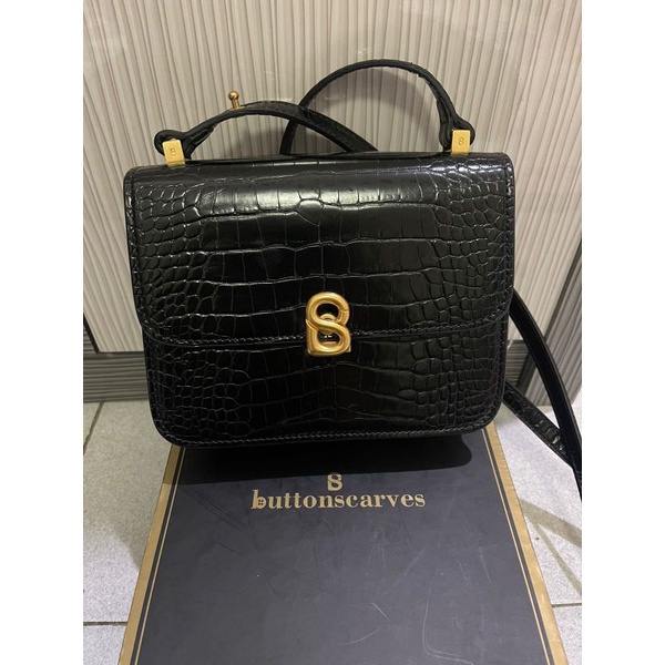 preloved audrey bag buttonscarves black