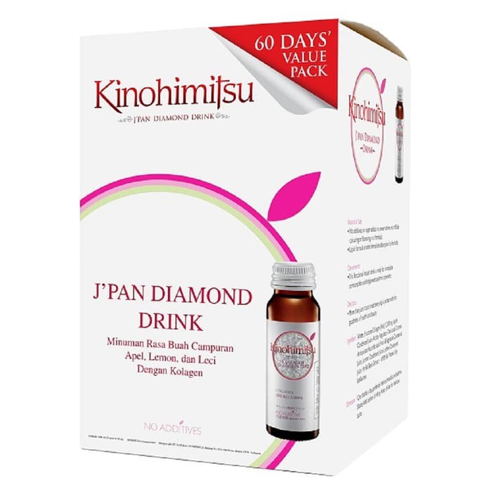 KINOHIMITSU J'PAN JAPAN COLLAGEN DIAMOND 5300 DRINK JPAN KULIT PUTIH HALUS KOLAGEN - 32 BOTOL