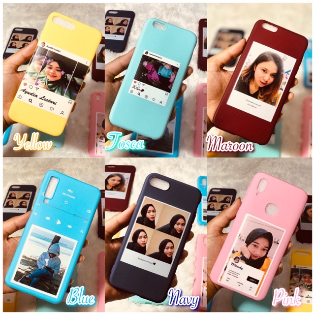 [ COD ] Custom case bahan candy for Realme3, Realme3 pro