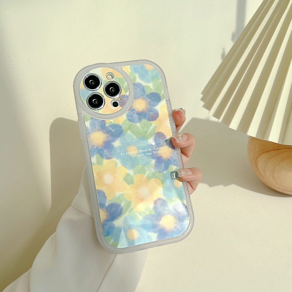 Soft Case Silikon Transparan Motif Bunga Untuk Iphone 13 7 + 8 Plus SE 2020 XS XR 11 12 PRO MAX