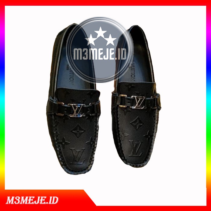 lv  Sepatu  Loafers / sepatu pria  Lo_is Vuitton  HITAM elegant LV_511