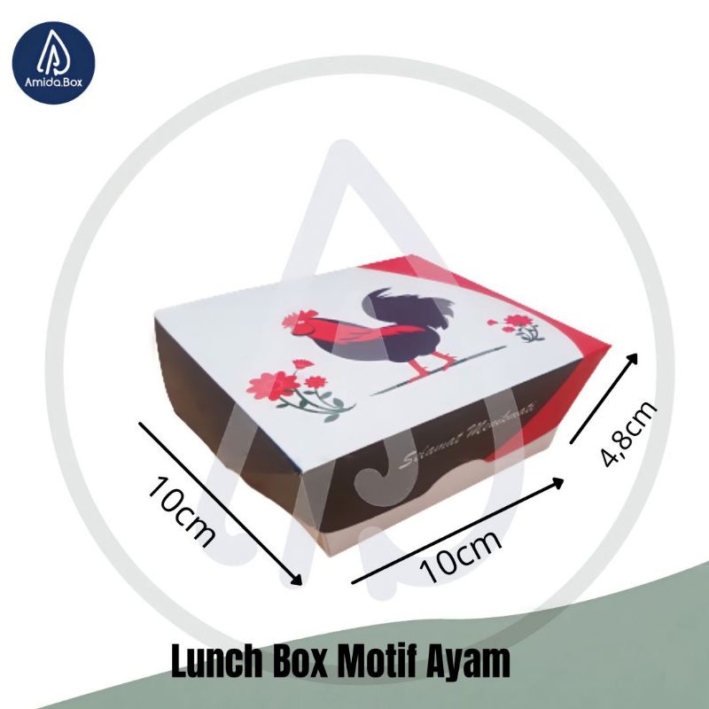 

Lunch Box Paper Motif Ayam