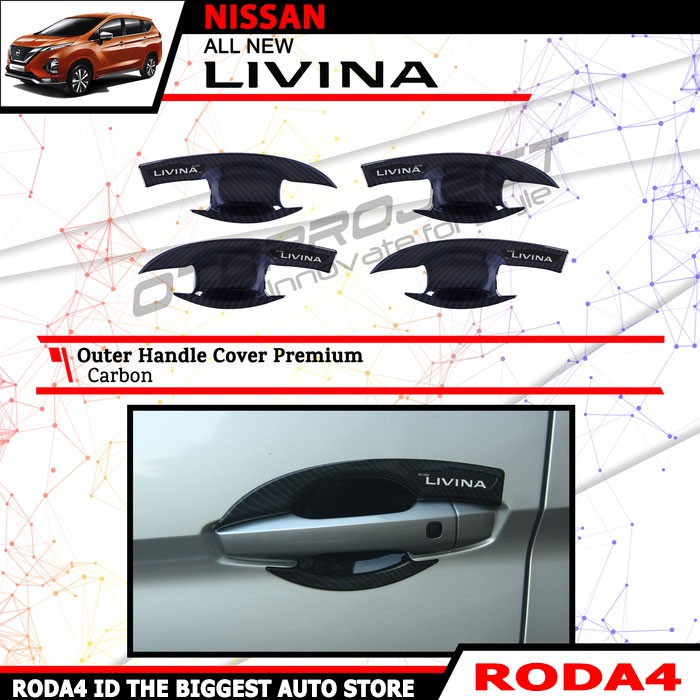 Outer Handle All New Livina CARBBON Premium OTOPROJECT