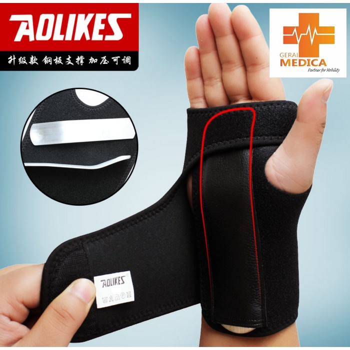 Aolikes / Wrist Support / Wrist Support With Steel Splint For CTS