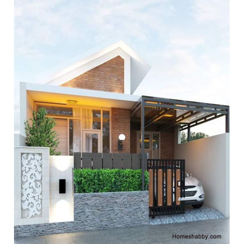 Jual kanopi pagar minimalis harga per meter pake holo galvanis | Shopee