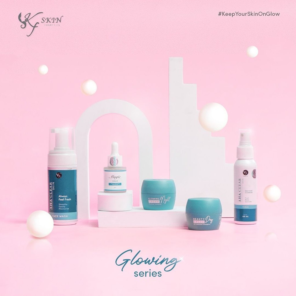 Paket Perawatan Wajah KF Skin Tosca Premium Glowing Series Original BPOM Free Serum