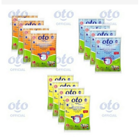 ✨SHASYA✨ OTO ADULT DIAPERS PANTS | OTO POPOK CELANA DEWASA [Size : M/L/XL per 1 Sachet]