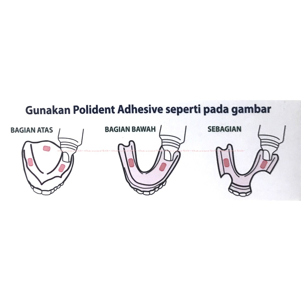 Polident Complete Comfort Adhensive 20gr Krim Lem Perkat Gigi Palsu Gigi Tiruan