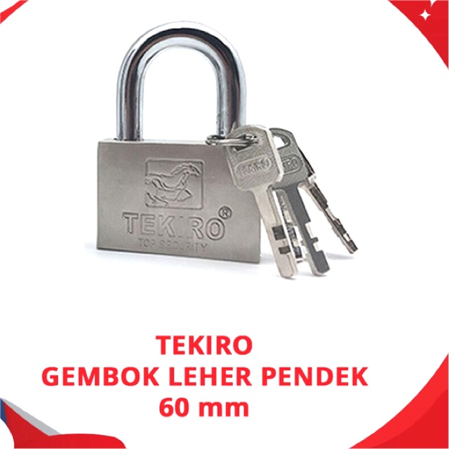 Gembok 60mm Leher Pendek Tekiro