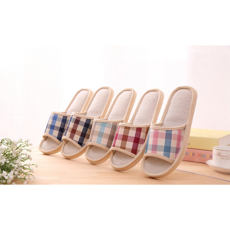 [Best Seller] Sandal Selop Linen Indoor - YT3622