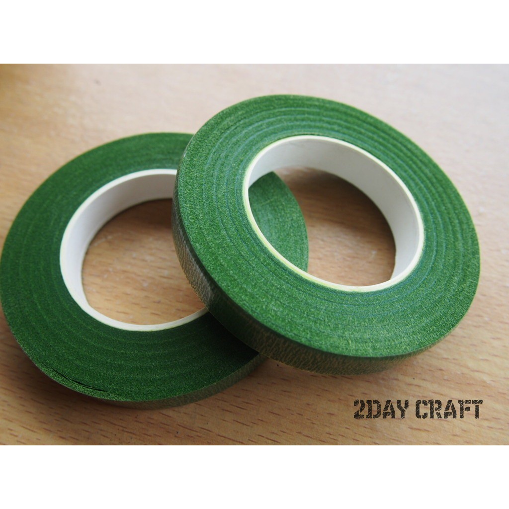 Floral Tape Besar- Isolasi Bunga - Flower Tape - Selotip Hijau Bunga