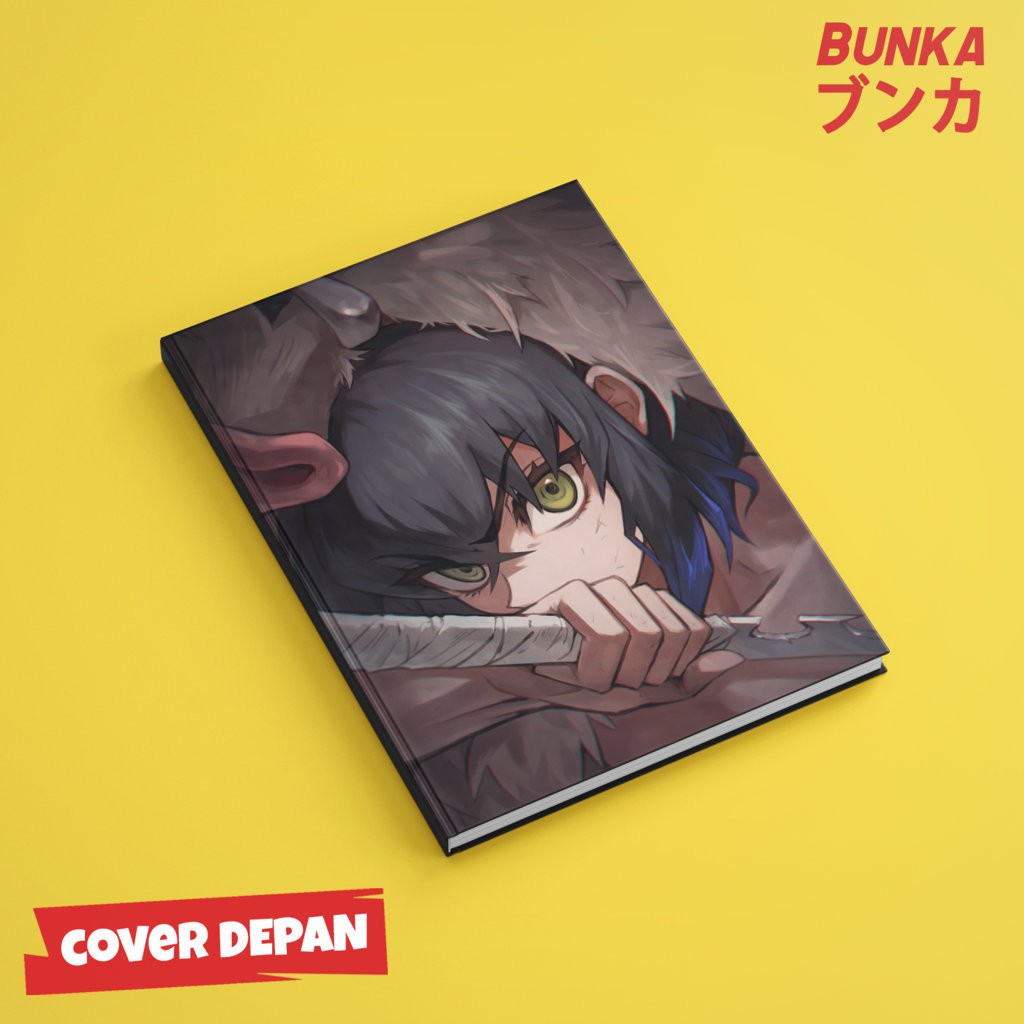 

Notebook Anime Kimetsu no Yaiba Inosuke Hardcover A5 Buku Tulis Catatan Note Agenda Planner Jurnal
